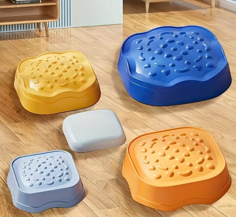 Ścieżka Sensoryczna Dla Dzieci KAMIENIE BALANSUJĄCE 5 Szt Równowaga Trening Równowagi