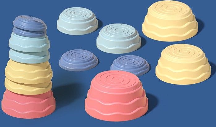 Ścieżka Sensoryczna Dla Dzieci KAMIENIE BALANSUJĄCE 7 Szt Równowaga Trening Równowagi