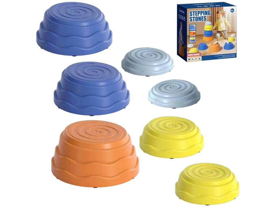 Ścieżka Sensoryczna Dla Dzieci KAMIENIE BALANSUJĄCE 7 Szt Równowaga Trening Równowagi