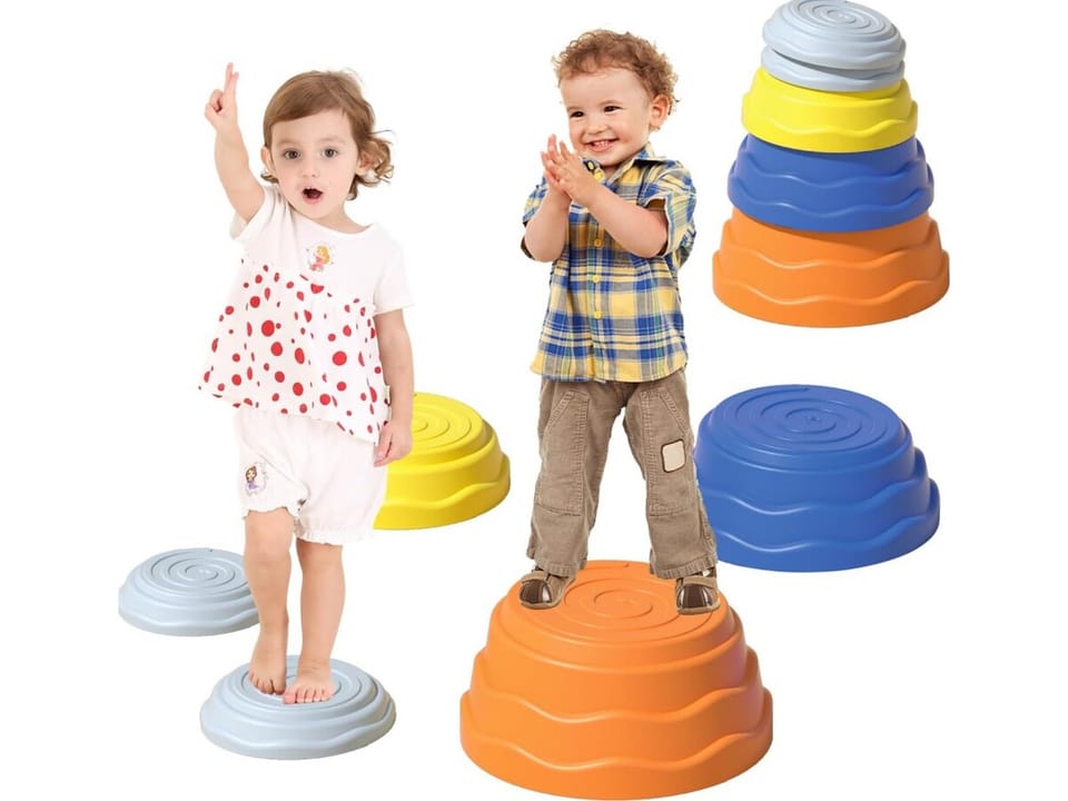 Ścieżka Sensoryczna Dla Dzieci KAMIENIE BALANSUJĄCE 7 Szt Równowaga Trening Równowagi