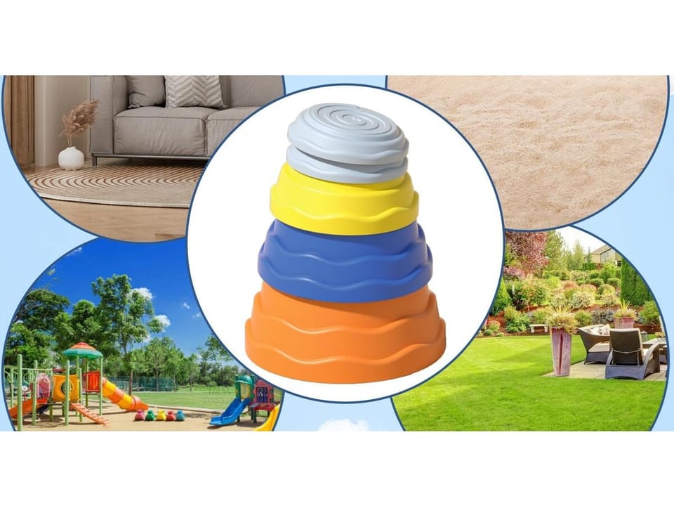 Ścieżka Sensoryczna Dla Dzieci KAMIENIE BALANSUJĄCE 7 Szt Równowaga Trening Równowagi