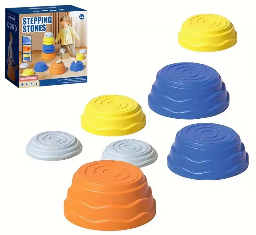 Ścieżka Sensoryczna Dla Dzieci KAMIENIE BALANSUJĄCE 7 Szt Równowaga Trening Równowagi