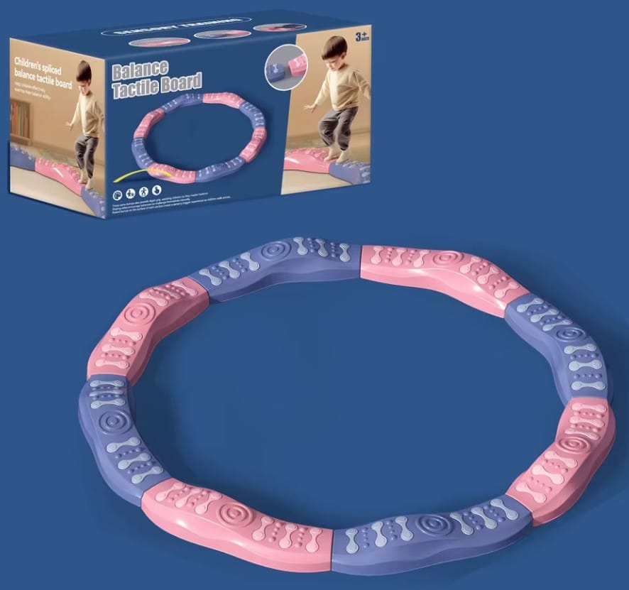 Ścieżka Sensoryczna Dla Dzieci KAMIENIE BALANSUJĄCE Do Ćwiczenia Równowagi 8 Szt Trening Nowa Wersja 6 Podkładek W Stopniach