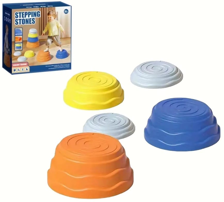 Ścieżka Sensoryczna Dla Dzieci KAMIENIE BALANSUJĄCE 5 Szt Równowaga Trening Równowagi