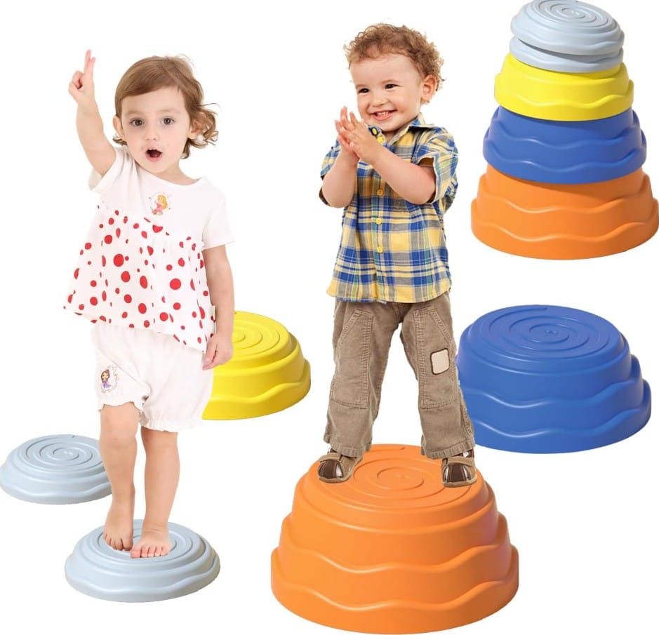 Ścieżka Sensoryczna Dla Dzieci KAMIENIE BALANSUJĄCE 5 Szt Równowaga Trening Równowagi