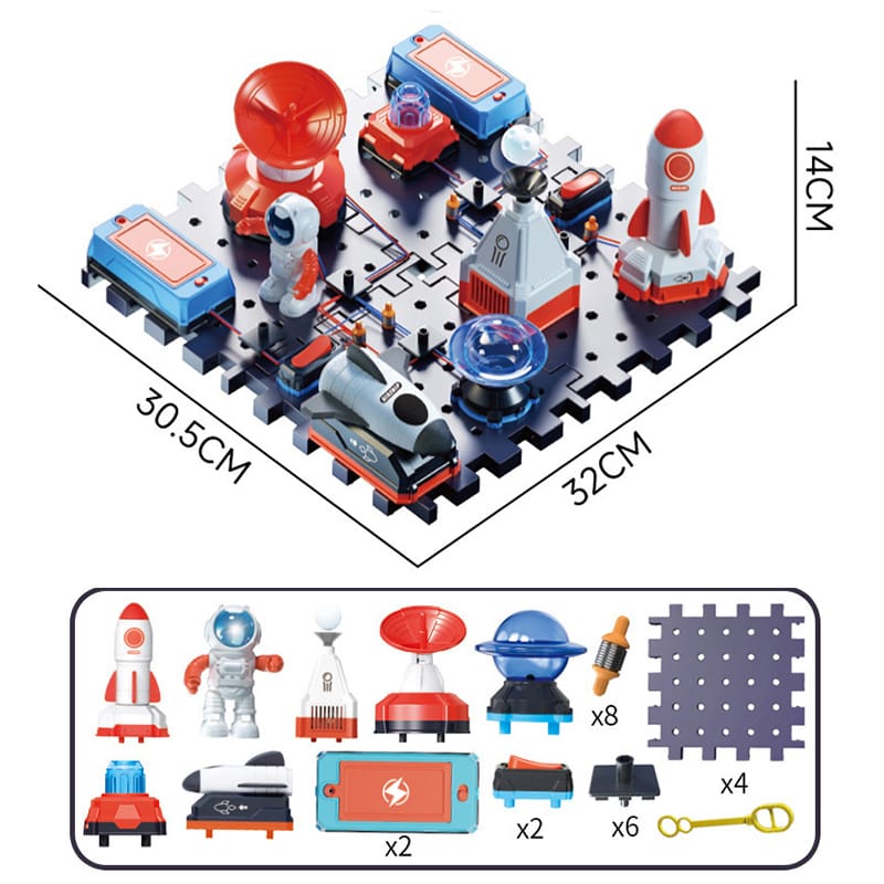 Zestaw doświadczalny Do Eksperymentów Naukowych Rakieta Kosmiczna Prom Zabawka Naukowa Eksperyment Obwód Elektroniczny