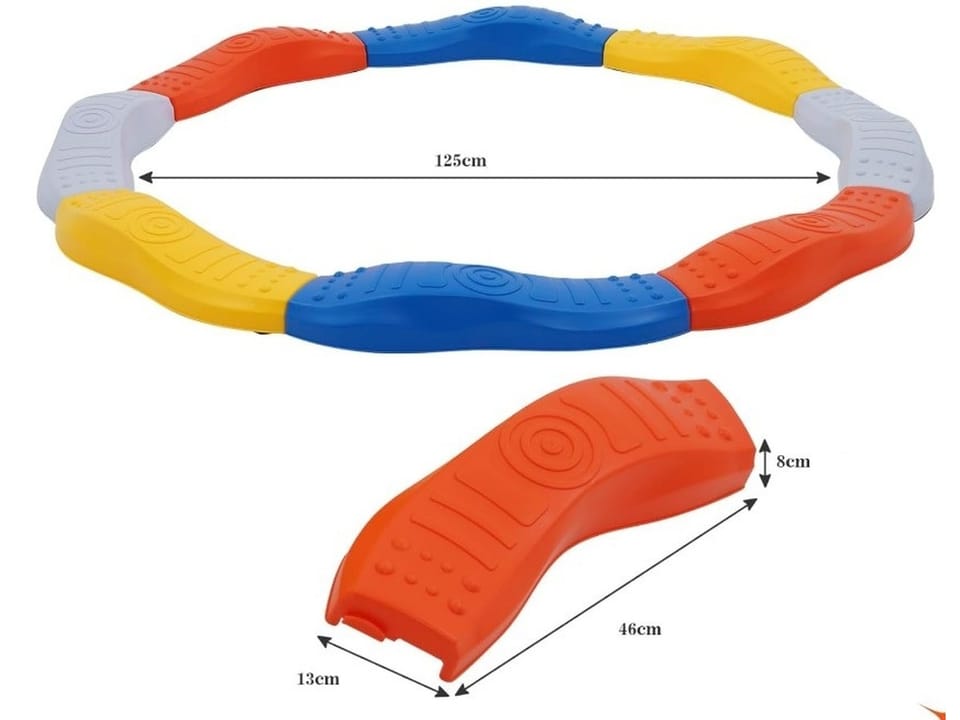 Ścieżka Sensoryczna Dla Dzieci KAMIENIE BALANSUJĄCE Do Ćwiczenia Równowagi 8 Szt Trening Równowagi