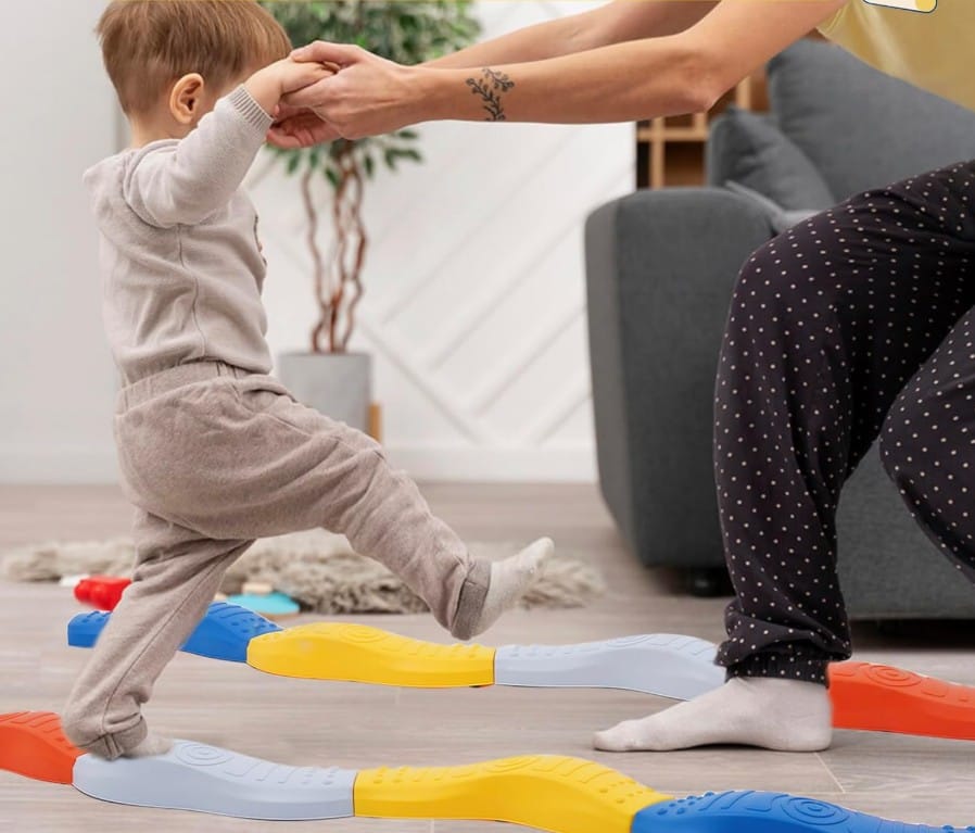 Ścieżka Sensoryczna Dla Dzieci KAMIENIE BALANSUJĄCE Do Ćwiczenia Równowagi 8 Szt Trening Równowagi