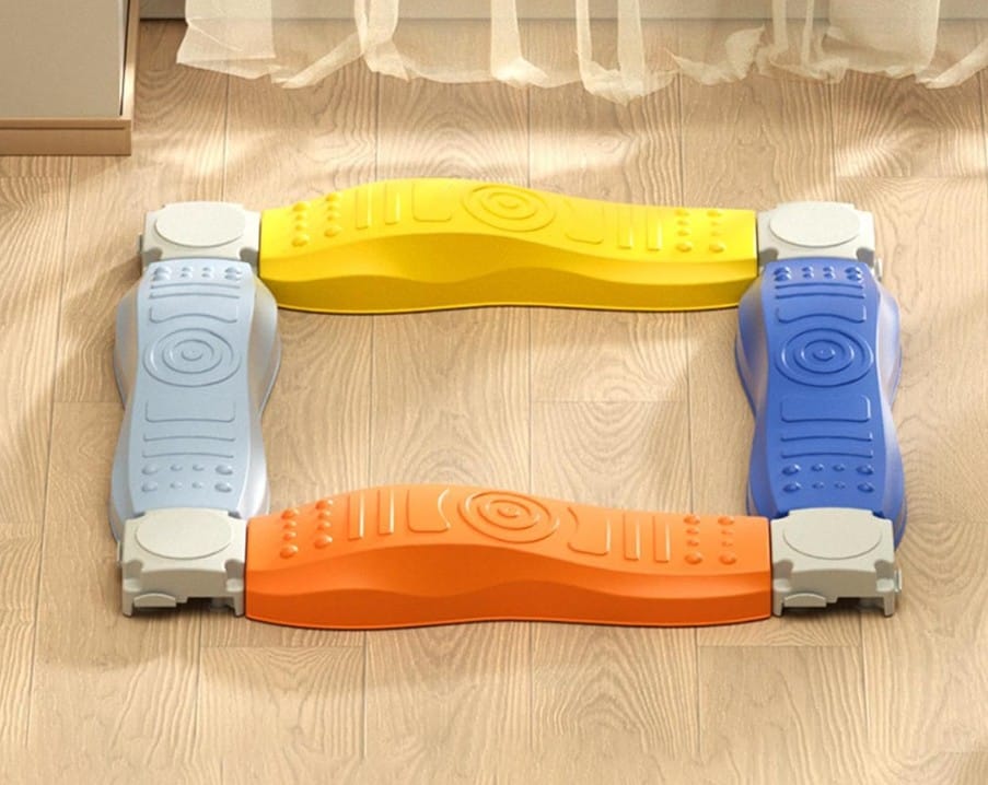 Ścieżka Sensoryczna Dla Dzieci KAMIENIE BALANSUJĄCE Do Ćwiczenia Równowagi 4 Szt Trening Równowagi