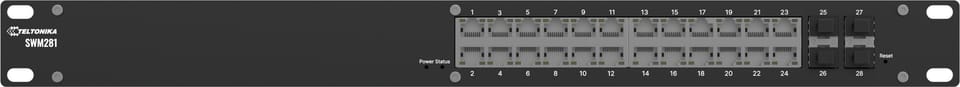 Teltonika SWM281 switch przemysłowy 24xGE 4xSFP (SWM281000200)