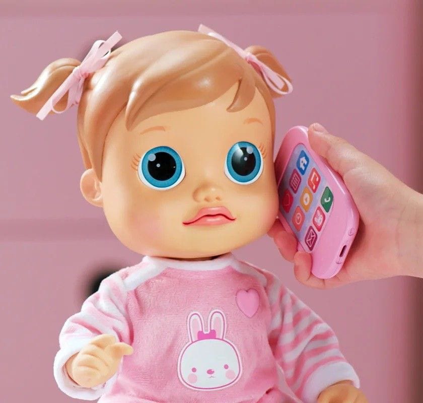 Mówiąca lalka Emma z czujnikiem ruchu. 38 cm