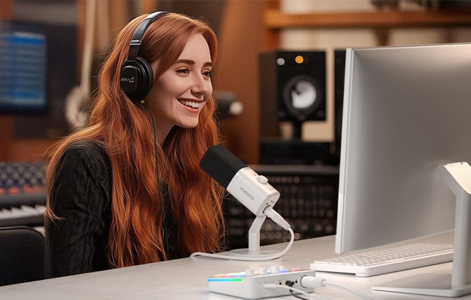 Mikrofon Maono PD100X  (biały)