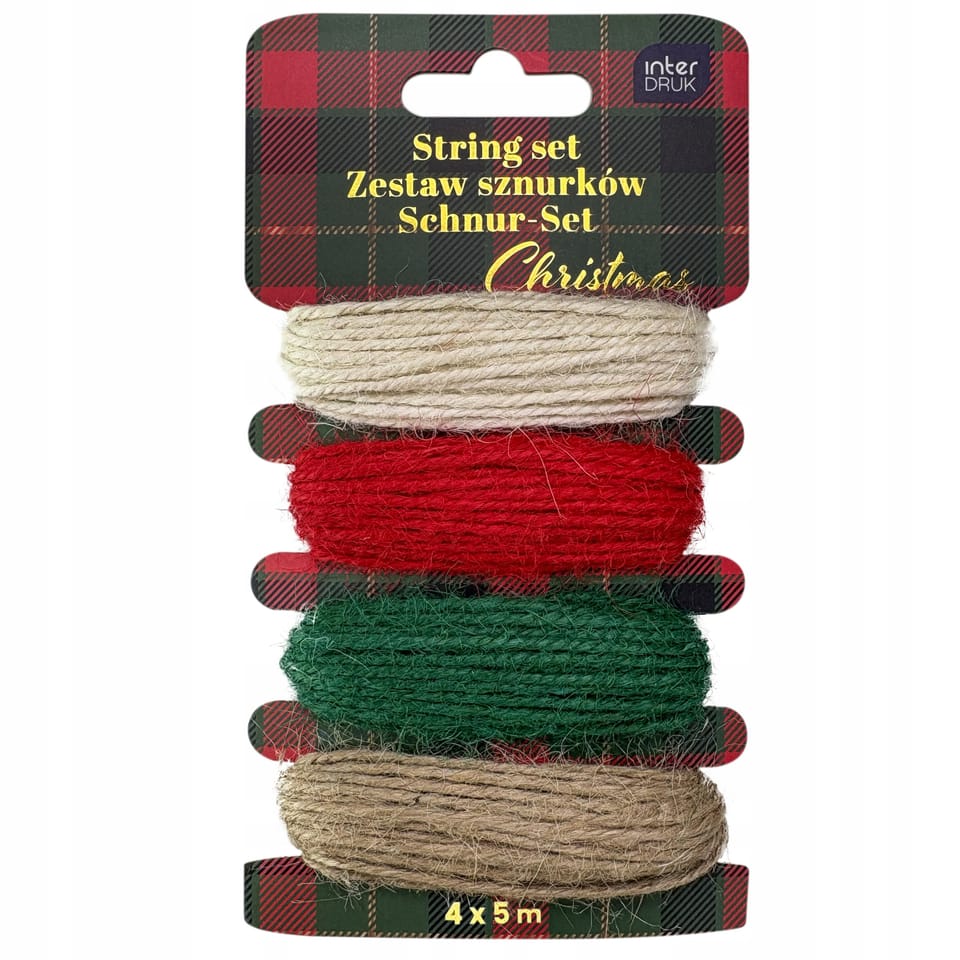 Zestaw sznurków 4x5m Christmas INTERDRUK
