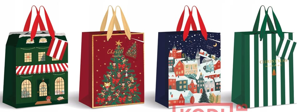 Torebka prezentowa duża Boże Narodzenie 190g 33x46x13cm INTERDRUK