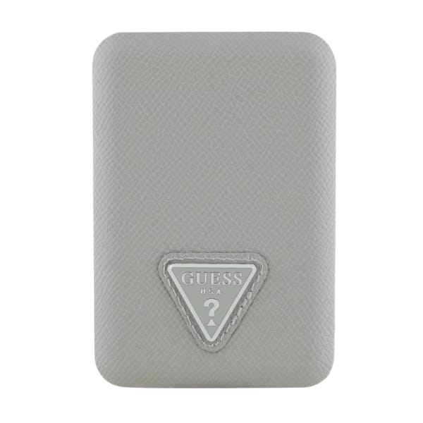 Powerbank indukcyjny Guess Grained       Triangle 5000mAh 15W USB-C MagSafe beżowy