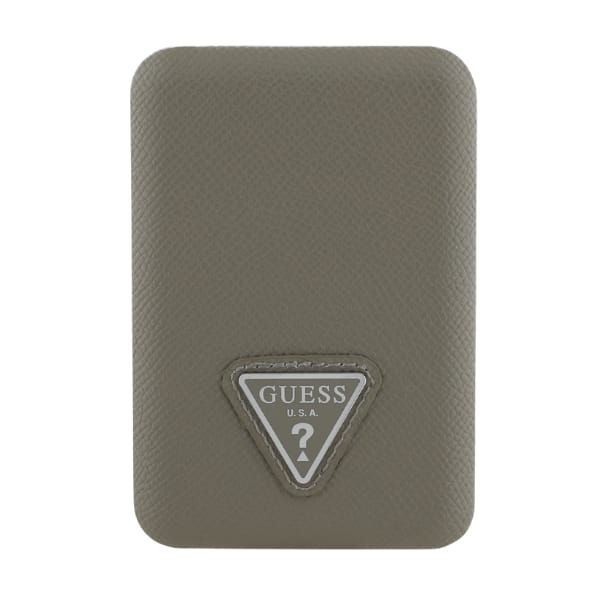 Powerbank indukcyjny Guess Grained       Triangle 5000mAh 15W USB-C MagSafe brązowy