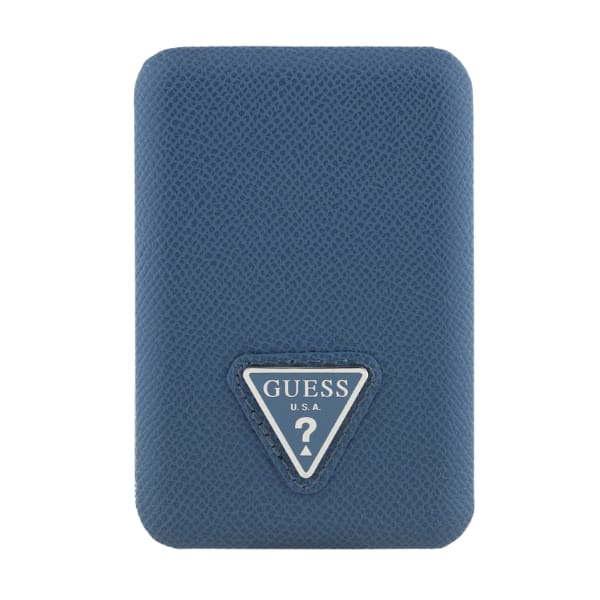 Powerbank indukcyjny Guess Grained       Triangle 5000mAh 15W USB-C MagSafe niebieski
