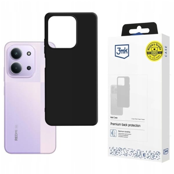 Etui 3MK Matt Case do Redmi 15C 4G/5G    czarny