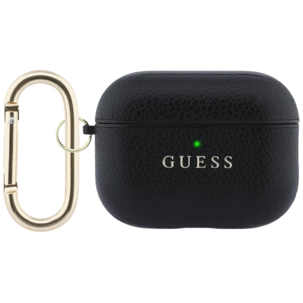 Etui Guess Grained Classic Logo do       AirPods Pro 3 czarny