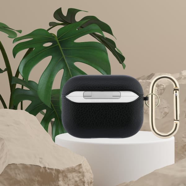 Etui Guess Grained Classic Logo do       AirPods Pro 3 czarny