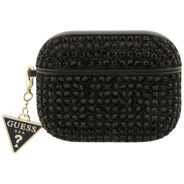 Etui Guess Rhinestone Triangle Charm do  AirPods Pro 3 czarny