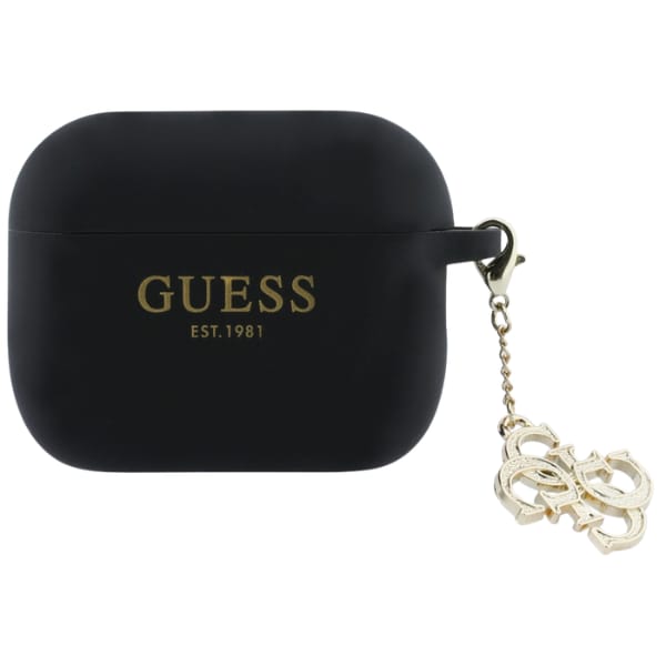 Etui Guess Silicone 4G Charm do AirPods  Pro 3 czarny