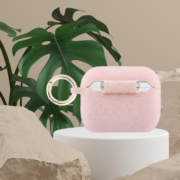 Etui Guess Silicone Glitter Ring do      AirPods Pro 3 różowy