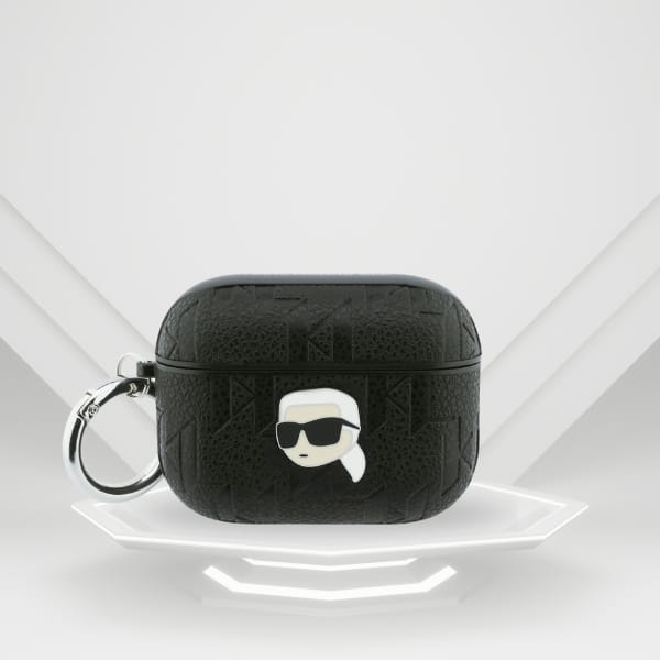 Etui Karl Lagerfeld Monogram Karl Head   do AirPods Pro 3 czarny
