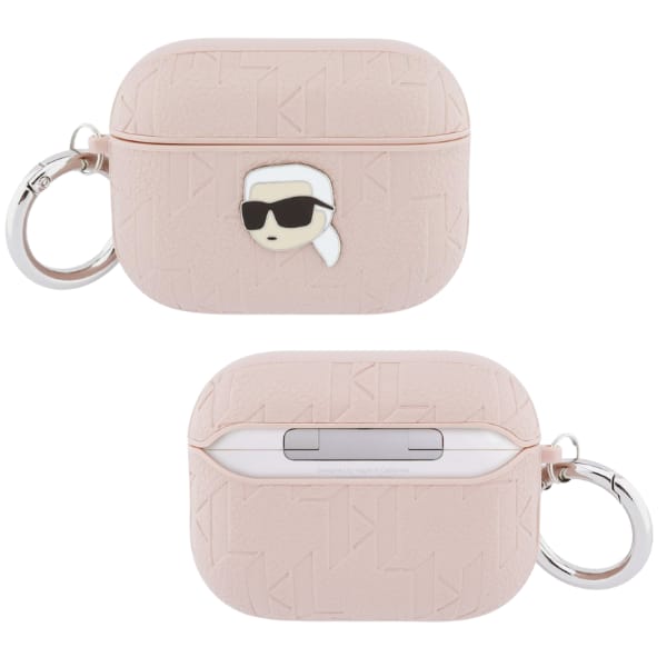 Etui Karl Lagerfeld Monogram Karl Head   do AirPods Pro 3 różowy