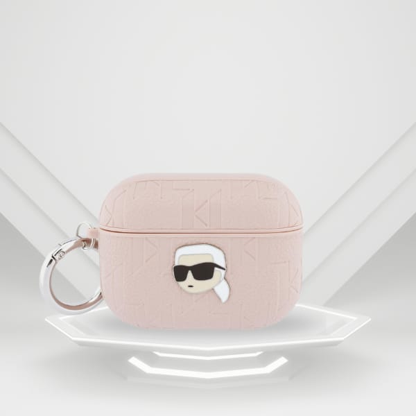 Etui Karl Lagerfeld Monogram Karl Head   do AirPods Pro 3 różowy