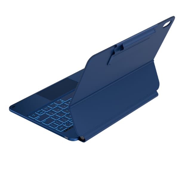 Etui Typecase Edge z klawiaturą do iPad  11" (A16) 2025 / iPad 10.9" 2022 błękitny pacyfik