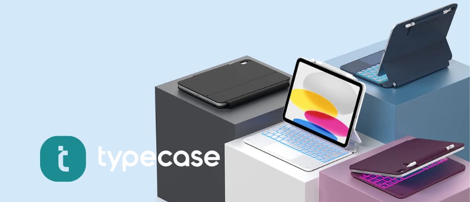 Etui Typecase Edge z klawiaturą do iPad  Air 13" 2024/2025 różany