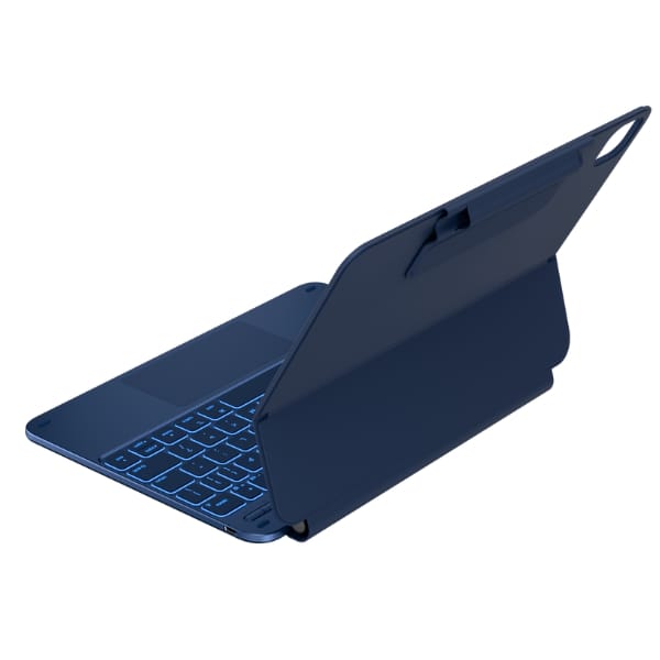Etui Typecase Edge z klawiaturą do iPad  Air 11" 2024/2025 błękitny pacyfik