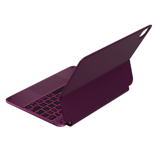 Etui Typecase Edge z klawiaturą do iPad  Air 11" 2024/2025 malinowy