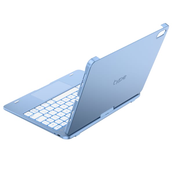 Etui Typecase Flexbook Touch             z klawiaturą do iPad 11" (A16) 2025 / iPad 10.9" 2022 jasno niebieski