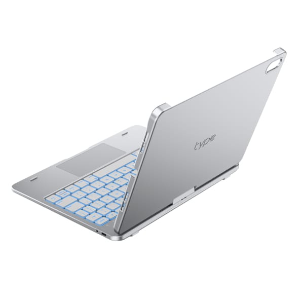 Etui Typecase Flexbook Touch             z klawiaturą do iPad 11" (A16) 2025 / iPad 10.9" 2022 srebrny