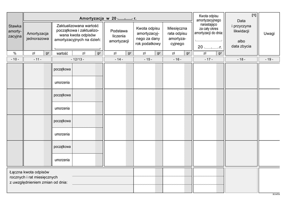 K-8U Ewidencja środków trwałych A5 MICHALCZYK I PROKOP