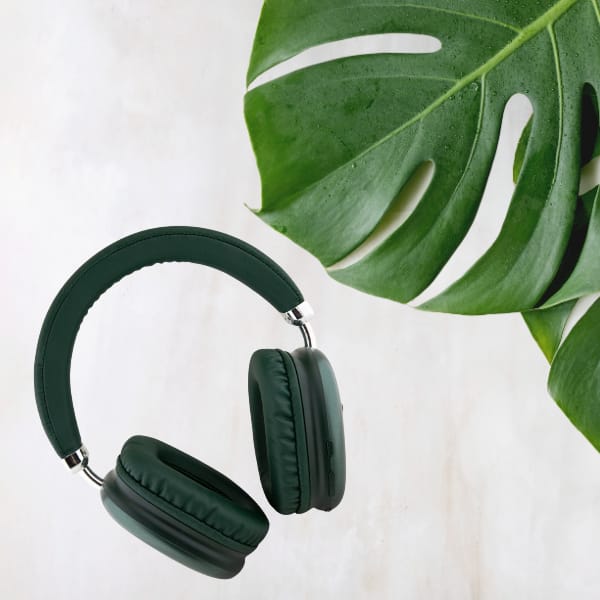 Słuchawki nauszne Guess Bluetooth 5.3 4G Triangle Logo khaki