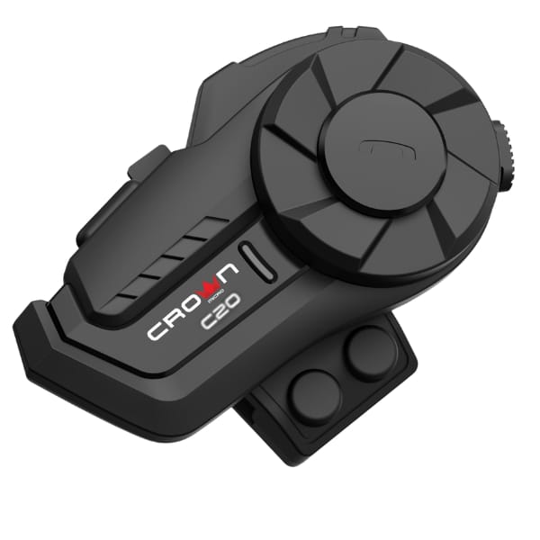 Interkom motocyklowy Crown C20 Bluetooth 5.1 czarny