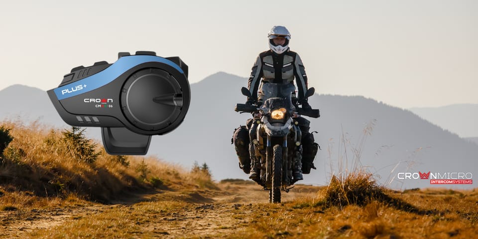 Interkom motocyklowy Crown CMMK-06       Bluetooth 5.0 czarny