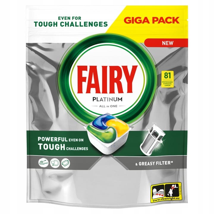 Kapsułki do zmywarki FAIRY PLATINUM (81 sztuk)