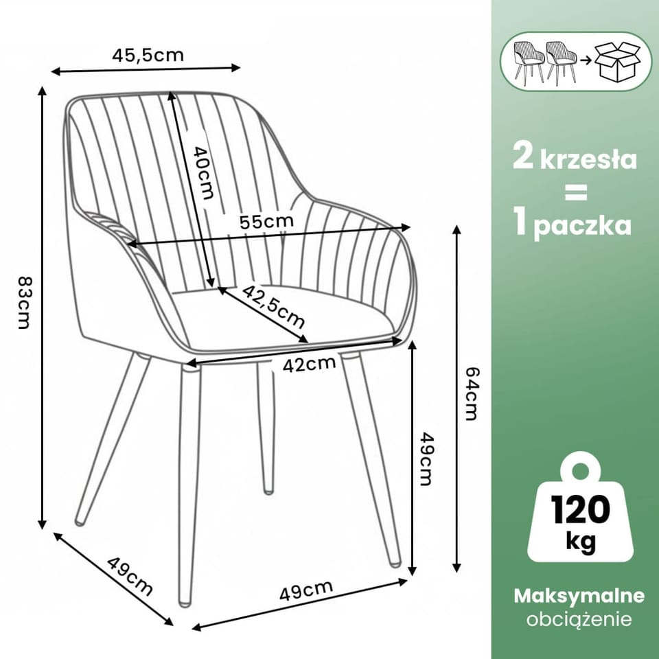 2x Welurowe krzesło obrotowe z przeszyciami Szare TURNO Czarne nogi