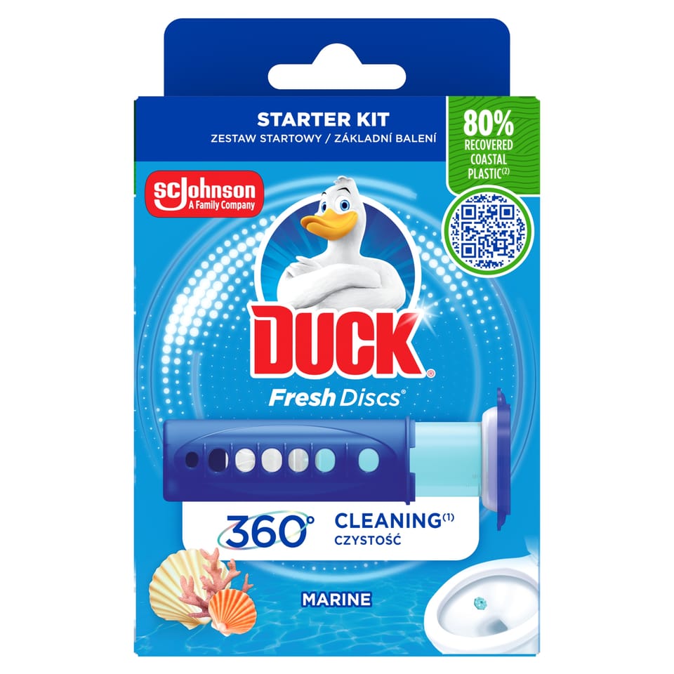 Żelowy krążek do WC z dozownikiem 36ml DUCK Marine