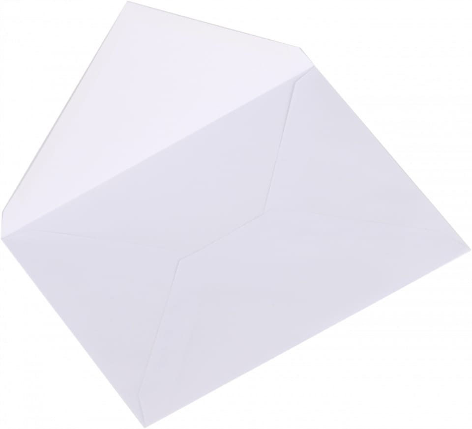 Koperta B6 NK biała (50szt.) klapa w szpic 75g NC 01110000/50