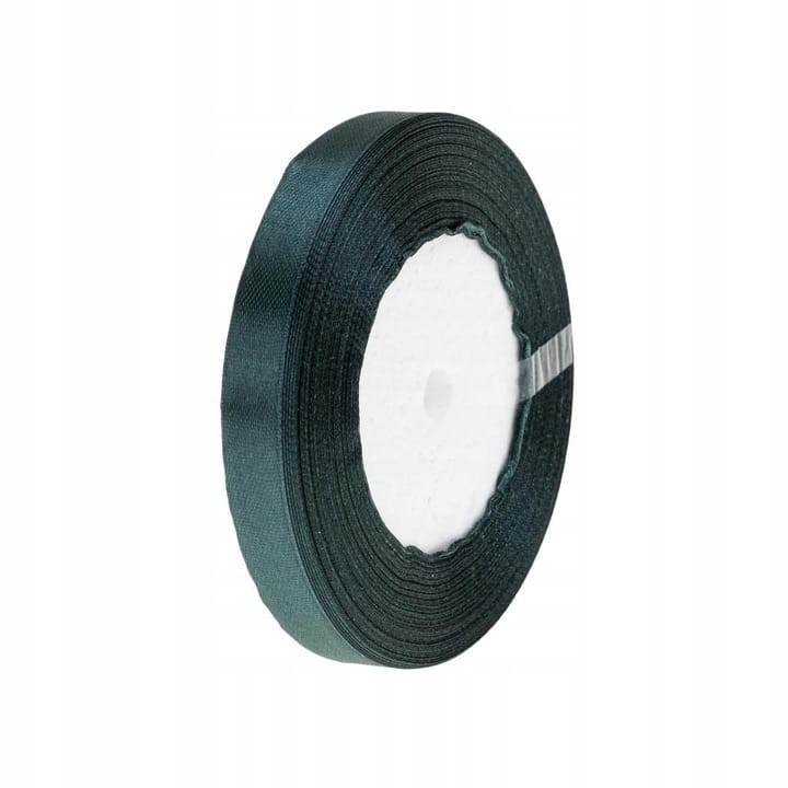 Wstążka satynowa 12mm/32m butelkowa zieleń WS12-74 BREWIS