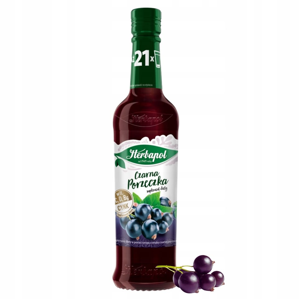 Syrop HERBAPOL Owocowa Spiżarnia 420ml czarna porzeczka