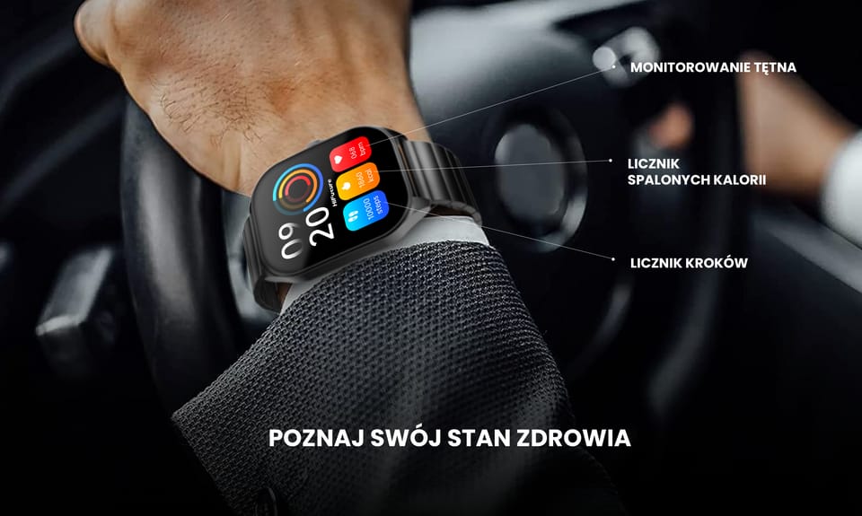 HiFuture smartwatch FutureFit APEXczarny/black (HSSW3BK)