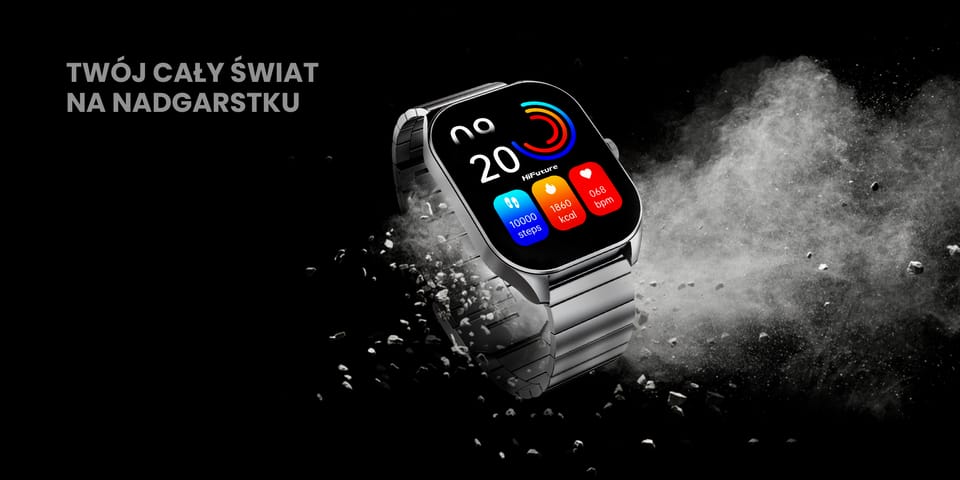 HiFuture smartwatch FutureFit APEXczarny/black (HSSW3BK)