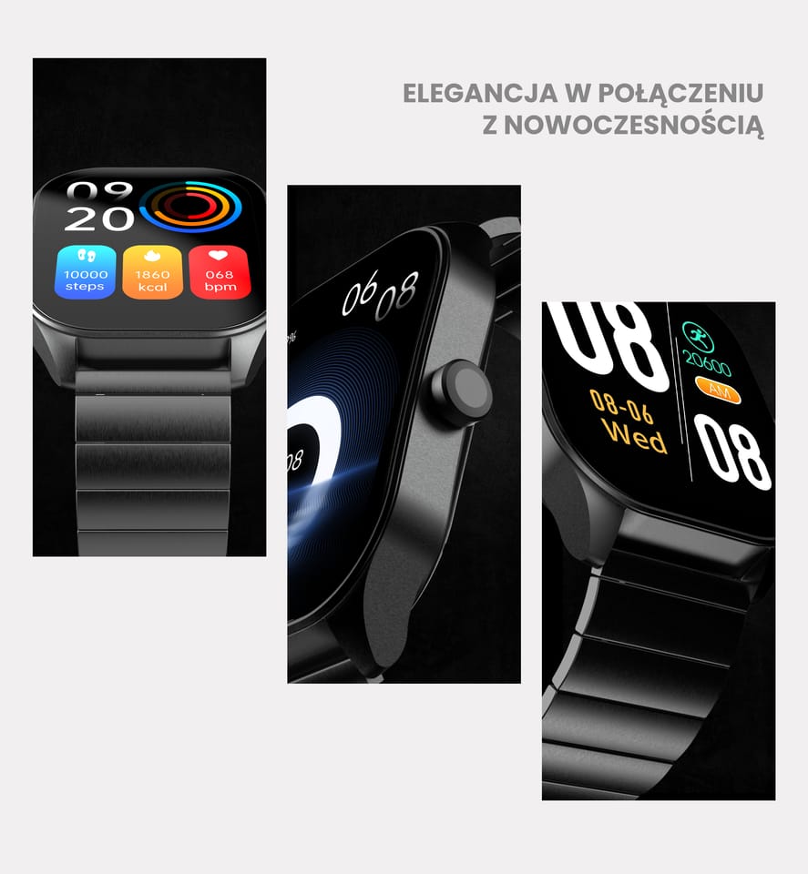 HiFuture smartwatch FutureFit APEXczarny/black (HSSW3BK)