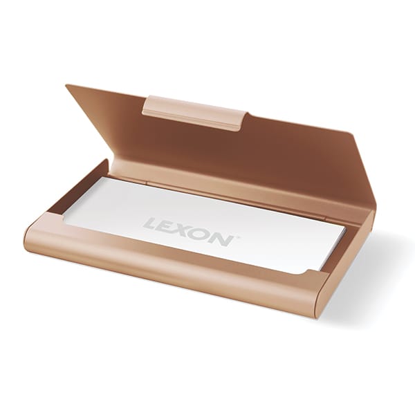 Lexon Card Box Wizytownik 7mm złoty/goldLD14D9